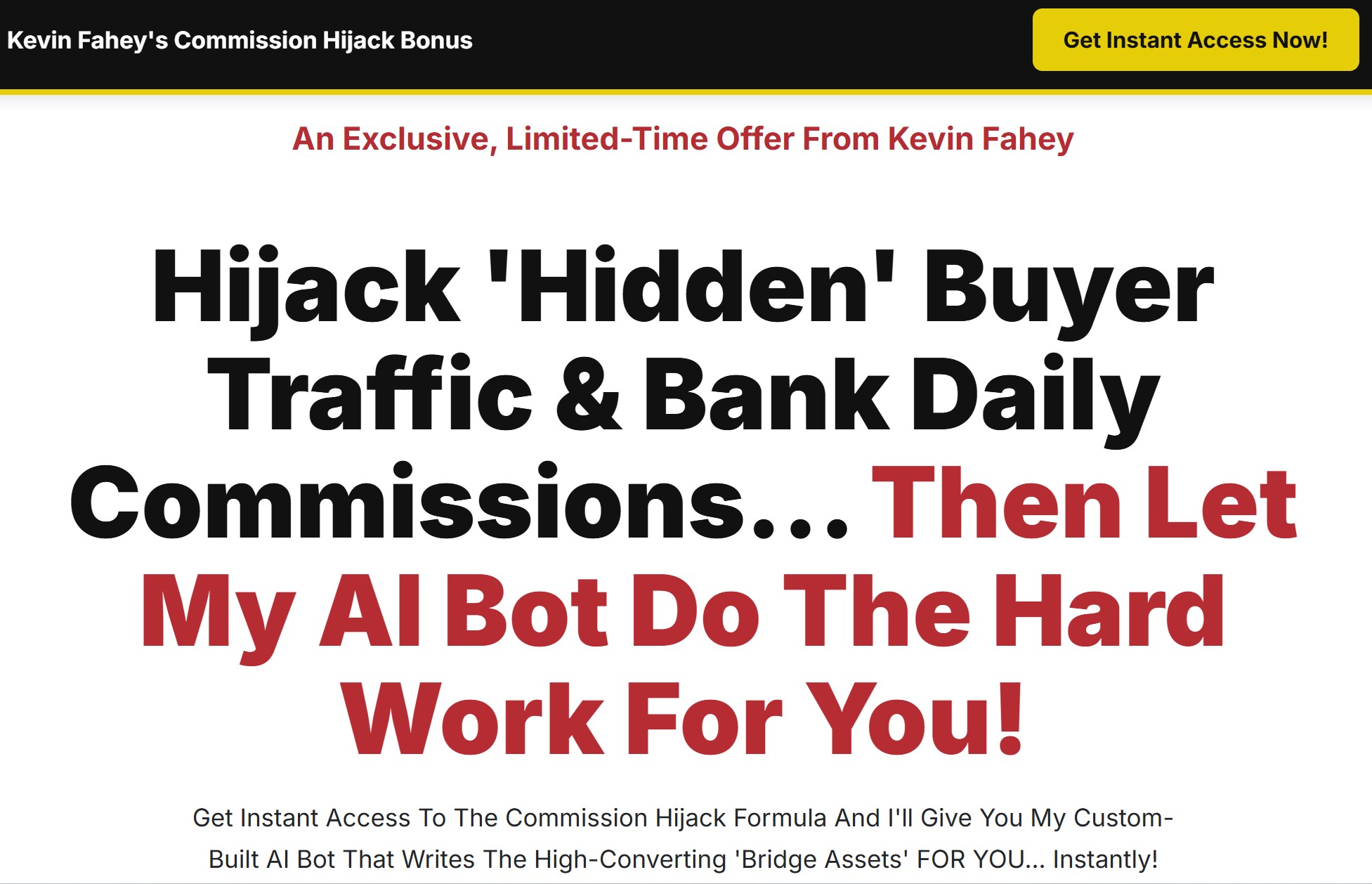 Commission HiJack AI Custom Bonus